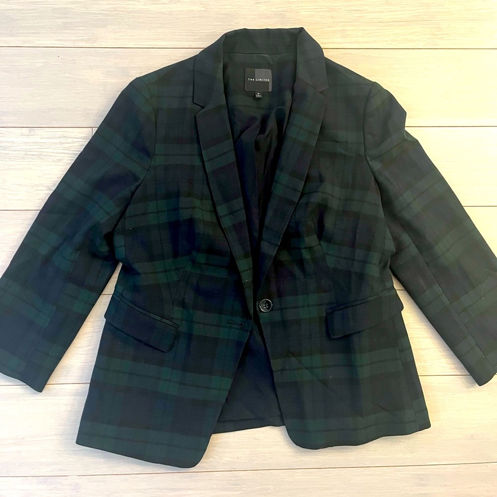 The Limited Plaid Blazer